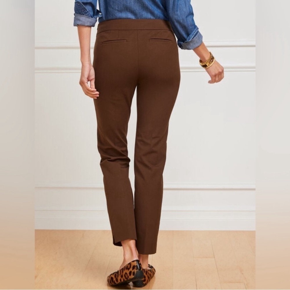 Talbots Women’s Chatham Ankle Pants Black White Plaid Size 10P - Picture 9 of 9